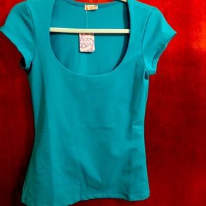 Free People Turquoise Top